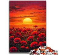 Jigsaw Puzzles for Teenagers 1000 Jigsaws Sunflowers in The Sunset Help The Brain Exercise Addictive Toys to Cultivate Patience Wall Decoration 26x38cm