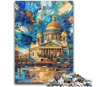 Jigsaw Puzzles for Teenagers 1000 Jigsaws Taj Mahal Oil Painting Train Your Brain And Hands Parent-child Interaction for Age 14+ 50x75cm