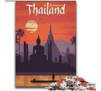 Jigsaw Puzzles for Teenagers 1000 Jigsaws Thailand Educational Games Home Decoration for Is Ideal As A Gift for The Whole Family (38x52cm) 1000pcs