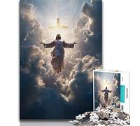 Jigsaw Puzzles for Teenagers 1000 Jigsaws The Cross of Jesus,Challenging To Complete But Fun And Humorous Unique Birthday And Gifts (38x26cm)