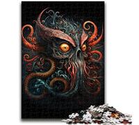 Jigsaw Puzzles for Teenagers 1000 Jigsaws The Octopus Skull Challenging Game And Family Play Secret Santa Gifts 50x75cm