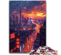 Jigsaw Puzzles for Teenagers 1000 Jigsaws The Oriental Pearl Tower in Shanghai Train Your Brain And Hands Gifts for Friends And Family 50x75cm