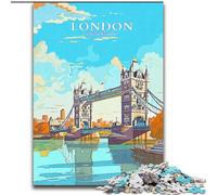 Jigsaw Puzzles for Teenagers 1000 Jigsaws Tower Bridge England, Learning Educational Is Ideal As A Gift for The Whole Family 50x75cm