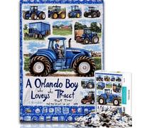 Jigsaw Puzzles for Teenagers 1000 Jigsaws Tractor Collage,Challenging Game And Family Play Birthday Present,Gifts,Wall Art 50x75cm