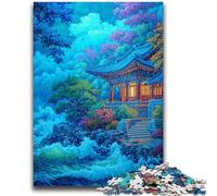 Jigsaw Puzzles for Teenagers 1000 Jigsaws Traditional Korean Palace Towers for Age 14 Years And over Family Games Christmas Game Presents for Women 50x75cm