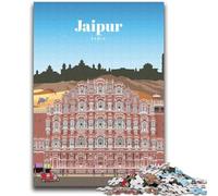 Jigsaw Puzzles for Teenagers 1000 Jigsaws Travel to Jaipur Help The Brain Exercise Addictive Toys to Cultivate Patience Wall Decoration (size 38x52cm)