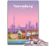 Jigsaw Puzzles for Teenagers 1000 Jigsaws Travel to Nuremberg Help The Brain Exercise Addictive Toys to Cultivate Patience Wall Decoration (size 50x75cm)