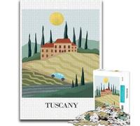 Jigsaw Puzzles for Teenagers 1000 Jigsaws Tuscan Landscape,for Educational Game Challenge Toy Unique Home Decor And Gifts (75x50cm)