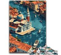 Jigsaw Puzzles for Teenagers 1000 Jigsaws Venice from Above Toys Educational Games Stress Relieving Unique Home Decor And Gifts (size 50x75cm)
