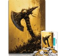 Jigsaw Puzzles for Teenagers 1000 Jigsaws Viking Tomahawk,Family Entertainment Toys Is Ideal As A Gift for The Whole Family 50x75cm