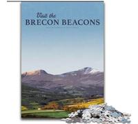 Jigsaw Puzzles for Teenagers 1000 Jigsaws Visit Brecon Beacons, Learning Educational Is Ideal As A Gift for The Whole Family 50x75cm