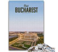 Jigsaw Puzzles for Teenagers 1000 Jigsaws Visit Bucharest Help The Brain Exercise Addictive Toys to Cultivate Patience Suitable for Couples (size 38x26cm)