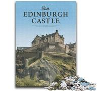 Jigsaw Puzzles for Teenagers 1000 Jigsaws Visit Edinburgh Castle Help The Brain Exercise Addictive Toys to Cultivate Patience Suitable for Couples (size 38x52cm)