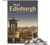 Jigsaw Puzzles for Teenagers 1000 Jigsaws Visit Edinburgh, Learning Educational Is Ideal As A Gift for The Whole Family 50x75cm
