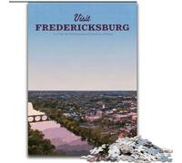 Jigsaw Puzzles for Teenagers 1000 Jigsaws Visit Fredericksburg Educational Games Home Decoration for Is Ideal As A Gift for The Whole Family (26x38cm) 1000pcs