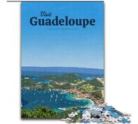 Jigsaw Puzzles for Teenagers 1000 Jigsaws Visit Guadeloupe, Learning Educational Is Ideal As A Gift for The Whole Family 26x38cm
