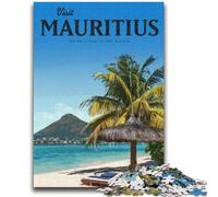 Jigsaw Puzzles for Teenagers 1000 Jigsaws Visit Mauritius Help The Brain Exercise Addictive Toys to Cultivate Patience Suitable for Couples (size 38x26cm)
