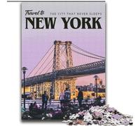 Jigsaw Puzzles for Teenagers 1000 Jigsaws Visit New York, Learning Educational Is Ideal As A Gift for The Whole Family 75x100cm