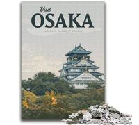 Jigsaw Puzzles for Teenagers 1000 Jigsaws Visit Osaka Help The Brain Exercise Addictive Toys to Cultivate Patience Suitable for Couples (size 38x52cm)