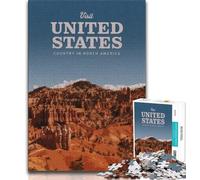 Jigsaw Puzzles for Teenagers 1000 Jigsaws Visit United States,for Educational Game Challenge Toy Unique Home Decor And Gifts (38x26cm)
