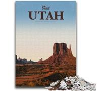 Jigsaw Puzzles for Teenagers 1000 Jigsaws Visit Utah Help The Brain Exercise Addictive Toys to Cultivate Patience Suitable for Couples (size 50x75cm)