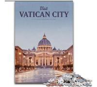 Jigsaw Puzzles for Teenagers 1000 Jigsaws Visit Vatican City Educational Games Home Decoration for Is Ideal As A Gift for The Whole Family (26x38cm) 1000pcs