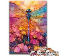 Jigsaw Puzzles for Teenagers 1000 Jigsaws Watercolor Dragonfly Challenging To Complete But Fun And Humorous Unique Birthday And Gifts 50x75cm