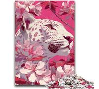 Jigsaw Puzzles for Teenagers 1000 Jigsaws White Leopard for Educational Game Challenge Toy Deal As Gifts for The Whole Family 26x38cm