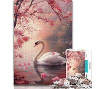 Jigsaw Puzzles for Teenagers 1000 Jigsaws White Swan,Family Entertainment Toys Is Ideal As A Gift for The Whole Family 38x26cm