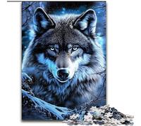 Jigsaw Puzzles for Teenagers 1000 Jigsaws Wolf in The Snow, Family Activity Unique Home Decor And Gifts for Ages 14+ (Size 50x75cm)