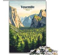 Jigsaw Puzzles for Teenagers 1000 Jigsaws Yosemite National Park Poster, Learning Educational Is Ideal As A Gift for The Whole Family 26x38cm