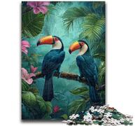 Jigsaw Puzzles for Teenagers 1000 Jungle Parrot for Age 14 Years And over Family Games Christmas Game Presents for Women 26x38cm