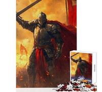 Jigsaw Puzzles for Teenagers 1000 Knight Battle Hands-on Game Suitable for Couples Home Decoration Toys Unique Birthday And Xmas Gifts (38x26cm)