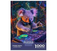 Jigsaw Puzzles for Teenagers 1000 Koala DJ Jigsaws for Adults DIY Toys Analysis And Logic Help The Brain Exercise 70x50cm/1000pcs
