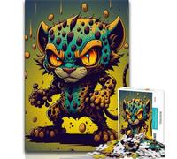 Jigsaw Puzzles for Teenagers 1000 Kung Fu Leopard Teenager Jigsaw,Educational Stress Relief Toy Gifts for Friends And Family (size 75x50cm)