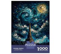 Jigsaw Puzzles for Teenagers 1000 Lake at Eiffel Tower Adult Puzzles Hands-on Game Pattern Assembly Deal As Gifts for The Whole Family 38x26cm/1000pcs