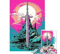 Jigsaw Puzzles for Teenagers 1000 Legend Sword Teenager Puzzles Fun Games Precision Cutting Unique Birthday And Gifts (size 38x52cm)