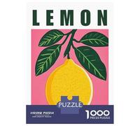 Jigsaw Puzzles for Teenagers 1000 Lemon Fruit Illustration Retro Kitchen Poster Jigsaws for Adults DIY Toys Analysis And Logic Help The Brain Exercise 70x50cm/1000pcs