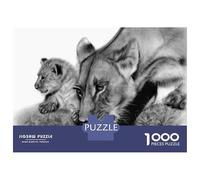 Jigsaw Puzzles for Teenagers 1000 Lioness And Her Cub Jigsaw Puzzle DIY Toys Difficult Hard Deal As Gifts for The Whole Family 70x50cm/1000pcs