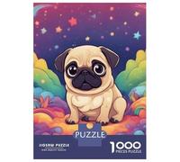 Jigsaw Puzzles for Teenagers 1000 Little Pug Puzzles for Adults Hands-on Game Stress Reliever Help The Brain Exercise 52x38cm/1000pcs