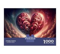 Jigsaw Puzzles for Teenagers 1000 Love Heart Decorations for Home Jigsaw Fun Games Perfect Decoration Deal As Gifts for The Whole Family 52x38cm/1000pcs