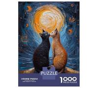Jigsaw Puzzles for Teenagers 1000 Loving Cats Puzzles for Adults Hands-on Game Stress Reliever Help The Brain Exercise 70x50cm/1000pcs