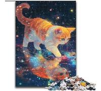 Jigsaw Puzzles for Teenagers 1000 Magic Cat, Decompressing Intellectual Educational Toy Is Ideal As Gifts for The Whole Family (Size 26x38cm)