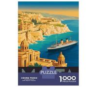 Jigsaw Puzzles for Teenagers 1000 Malta Travel Adult Jigsaw Puzzle Hands-on Game Enhance Memory for Birthday, Chrismas 38x26cm/1000pcs