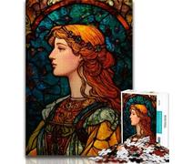 Jigsaw Puzzles for Teenagers 1000 Mayan Priestess 1000 Pieces for Adults,Vibrant And Unique Design Relaxing & Challenging Puzzle Experience 26x38cm
