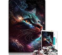 Jigsaw Puzzles for Teenagers 1000 Meowt of This World 1000 Piece Jigsaw,Family Activity Fun at Home Activities, Birthday Present,Travel Gifts (size 75x50cm)