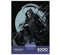 Jigsaw Puzzles for Teenagers 1000 Midnight Reaper Puzzles for Adults Hands-on Game Stress Reliever Help The Brain Exercise 52x38cm/1000pcs