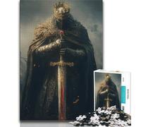 Jigsaw Puzzles for Teenagers 1000 Mighty Medieval Knight Adult Jigsaw,Challenging Game Toys Wall Decoration Unique Birthday And Xmas Gifts (size 75x50cm)