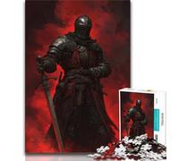 Jigsaw Puzzles for Teenagers 1000 Mighty Medieval Knight Adult Puzzles,Stress Reliever Staycation Kill Time Parent-child Interaction 38x26cm