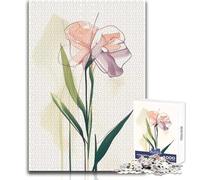 Jigsaw Puzzles for Teenagers 1000 Minimalist Iris Enjoyable Quiet Leisure Activity Premium Accurate Edge Craft Toy Size 38x52cm